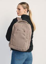 Ciemnobeżowy plecak do samolotu PLCMN-0014-1C(W26)