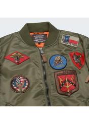 Pánska olivovo zelená bunda Top Gun KURMT-0279-57(W23)-04