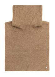 Brown women's scarf SZADT-0205-89(Z25), product view from the front on a white background.