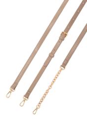 Béžová dámska taška cez rameno TOREC-1179-1P(W26), detailný pohľad na produkt na bielom pozadí.