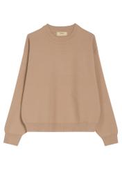 Dámska viskózová mikina BLZDT-0117-24(Z25) v tmavomodrej farbe, pohľad spredu na bielom pozadí.