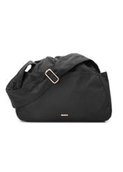 Čierna nylonová taška na vedro TOREN-0337-99(W26), pohľad spredu na bielom pozadí.