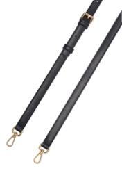 Čierna dámska kabelka cez rameno TOREC-1189-99(W26) - detailný záber, na bielom pozadí.