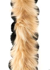 Dámska šatka z prírodnej kožušiny SZADF-0029A-16(Z25), detailný záber na produkt, pohľad na bielom pozadí.-02