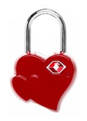 Zámok na batožinu AW-015-0006-4B(W26), pohľad zozadu na bielom pozadí.