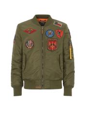 Pánska olivovo zelená bunda Top Gun KURMT-0279-57(W23)-03