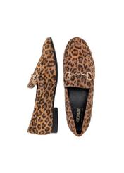 Dámske kožené mokasíny s leopardím vzorom BUTYD-1181-86(W25)-06