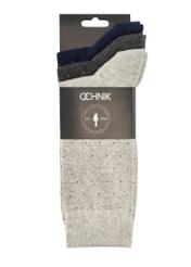 Sada pánskych dlhých ponožiek ZESMT-0063-00(W26) - pohľad na produkt zhora, na bielom podklade.