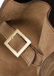 Béžová semišová kabelka TORES-1191-1B(W26)