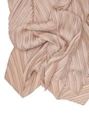 Hnedý dámsky šál s riasením SZADT-0157-82(W24)-03