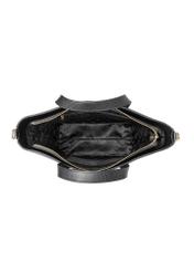 Čierna kožená kabelka shopper TORES-1272-9I(W26)