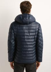 Pánska bunda v tmavomodrej farbe KURMT-0380-7E(Z26)