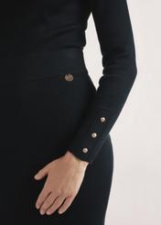 Čierna dámska midi sukňa SPCDT-0094-99(Z24)