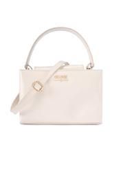 Kožená taška do kufra krémovej farby TORES-1270-0B(W26), pohľad spredu na bielom pozadí.