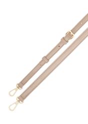 Béžová dámska kabelka s prešívaním TOREC-1151-1D(W26), pohľad na produkt s popruhom na bielom pozadí.