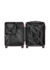 Malý kufor na kolieskach WALAB-0081-5X-19(W26), pohľad na produkt vo vnútri na bielom pozadí.