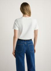 Biele dámske tričko s potlačou TSHDT-0152-0B(W26)