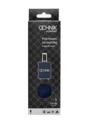 Námornícky modrý obal na malý kufor AW-013-0002-7D-S(W26), pohľad spredu na výrobok v balení.