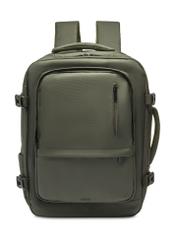 Veľký khaki cestovný batoh PLCMN-0018-8D(Z26) - pohľad spredu na produkt, na bielom pozadí.