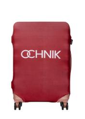 Červený kryt na stredný kufor s logom AW-013-0002-4B-M(W26), pohľad na produkt spredu na kufri.