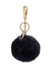 Tmavomodrá kľúčenka s brmbolcom BRELOK-117A-69(Z25), pohľad spredu na bielom pozadí.