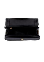 Malá kožená elegantná dámska kabelka TORES-1332-99(W26), pohľad na produkt zhora na bielom pozadí.