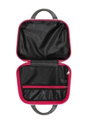 Cestovná kozmetická taštička WALAB-0040-5E-14(W26), pohľad na produkt vo vnútri na bielom pozadí.