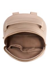 Béžový dámsky stredne veľký batoh TOREC-0920-1D(W26), pohľad na produkt zhora na bielom pozadí.