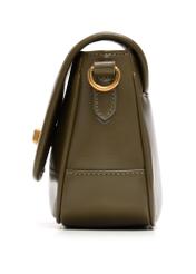 Malá dámska khaki kabelka TOREC-1249-8D(Z26), bočný pohľad na produkt na svetlom pozadí.