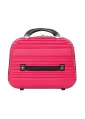 Cestovná kozmetická taštička WALAB-0040-5E-14(W26), pohľad zozadu na výrobok na bielom pozadí.