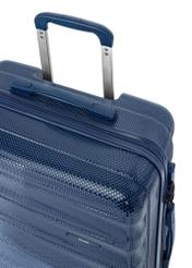 Malý kufor na kolieskach WALPC-0015-7D-19(W26), pohľad na rukoväť produktu na bielom pozadí.