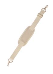 Béžový letecký batoh PLCMN-0017-16(Z25), pohľad na odnímateľný popruh produktu, pohľad na bielom pozadí.