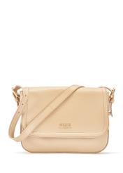 Béžová kožená dámska crossbody kabelka TORES-0985C-80(W25)-01