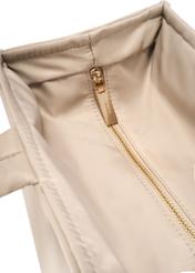 Béžová veľká dámska kabelka TOREN-0343-1A(W26), detail produktu na bielom pozadí.