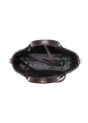 Malá dámska kožená kabelka v tmavo hnedom odtieni TORES-1298-1H(W26)