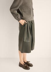 Skórzane mokasyny damskie w kolorze ciemnego brązu BUTYD-1313-1I(Z26)