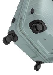 Malý kufor na kolieskach WALAB-0081-8F-19(W26), pohľad na kolieska produktu na bielom pozadí.