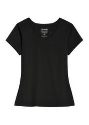 Čierne dámske basic tričko TSHDT-0111-99(KS)