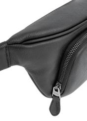 Čierna kožená pánska kabelka do pása TORMS-0280R-99(W25)-05