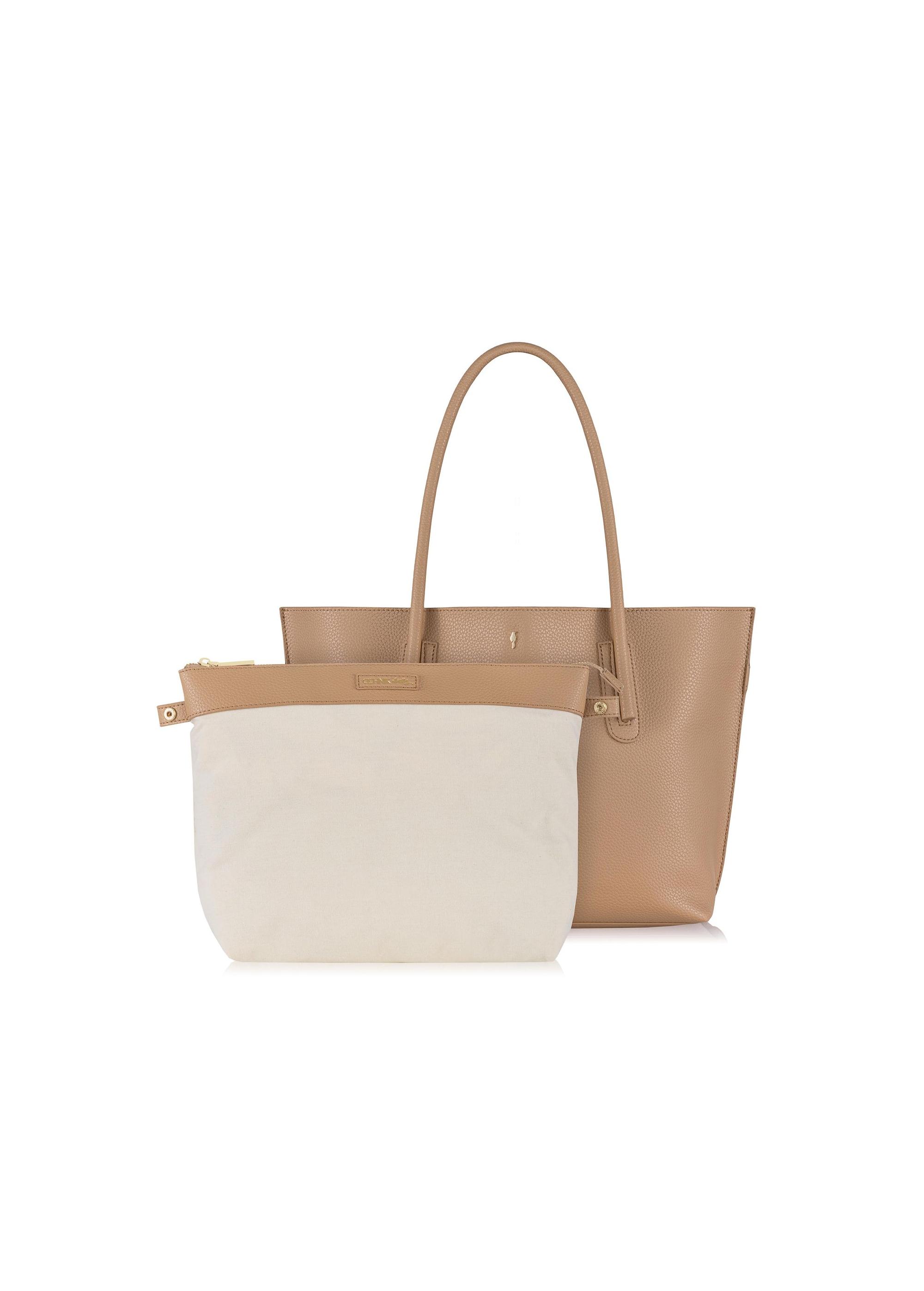 Béžová dámska shopper taška TOREC-0938A-82(W25)-06