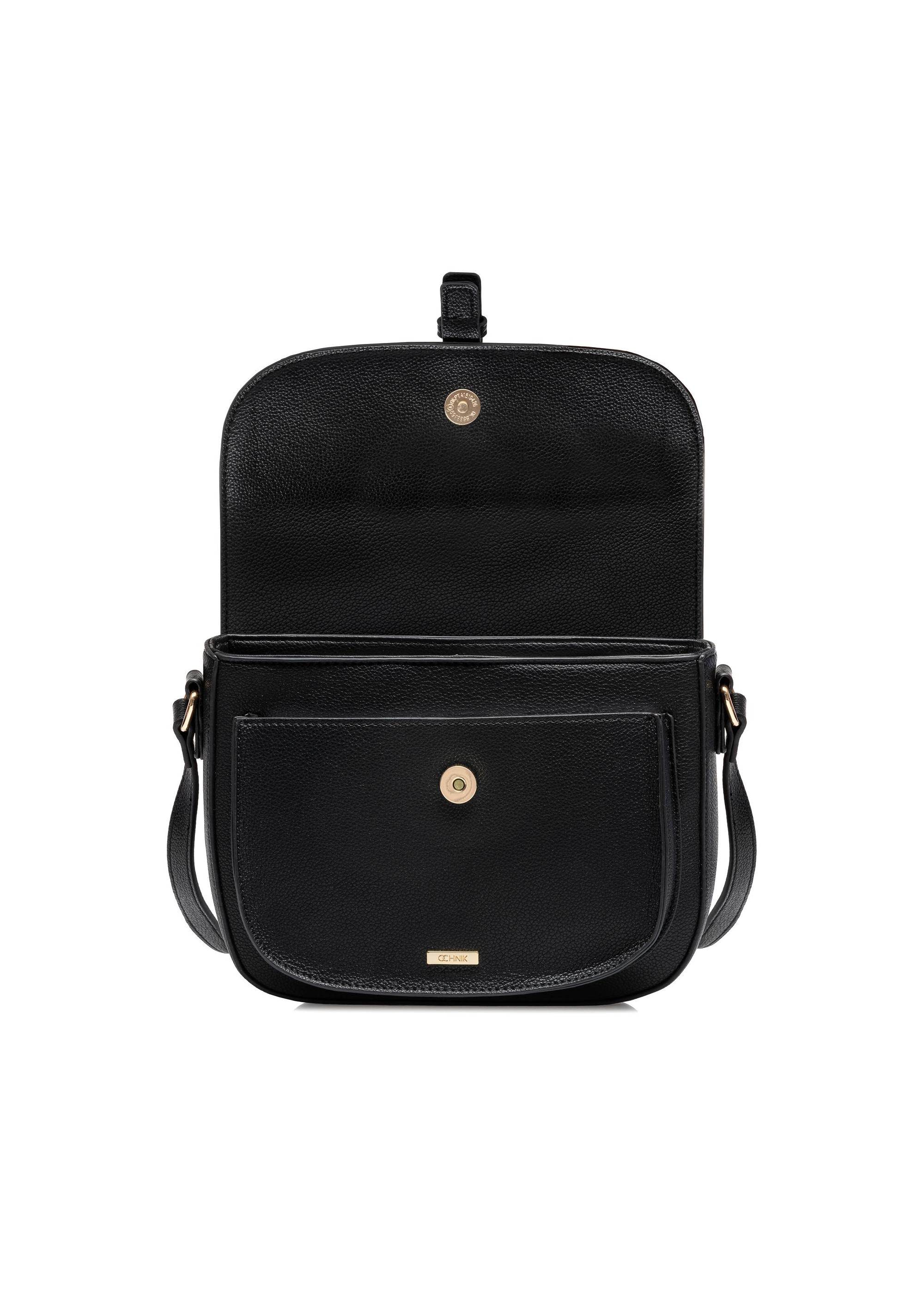 Čierna dámska crossbody kabelka TOREC-1003-99(W25)-04