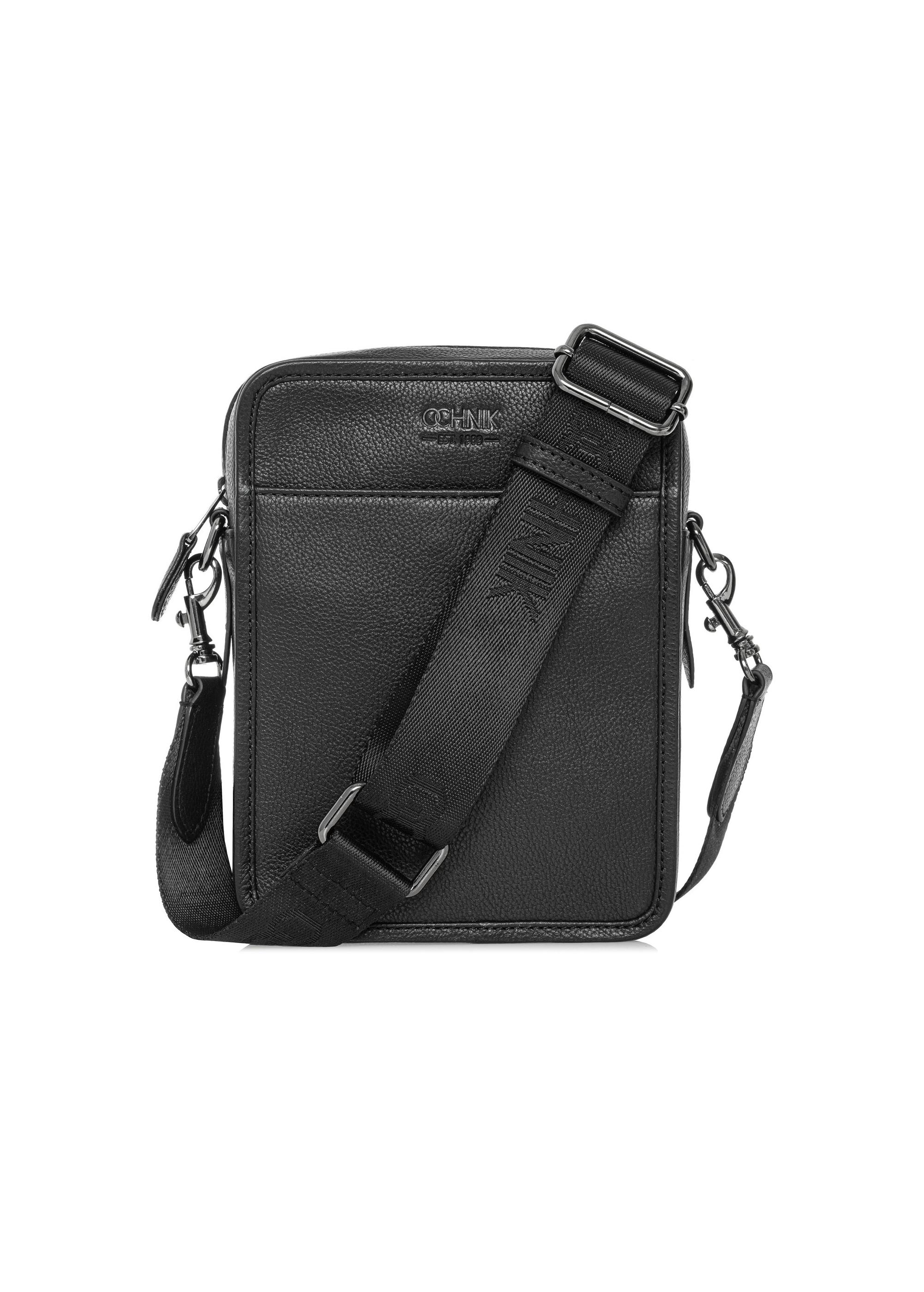 Black leather men's bag TORMS-0444-99(W25)-01