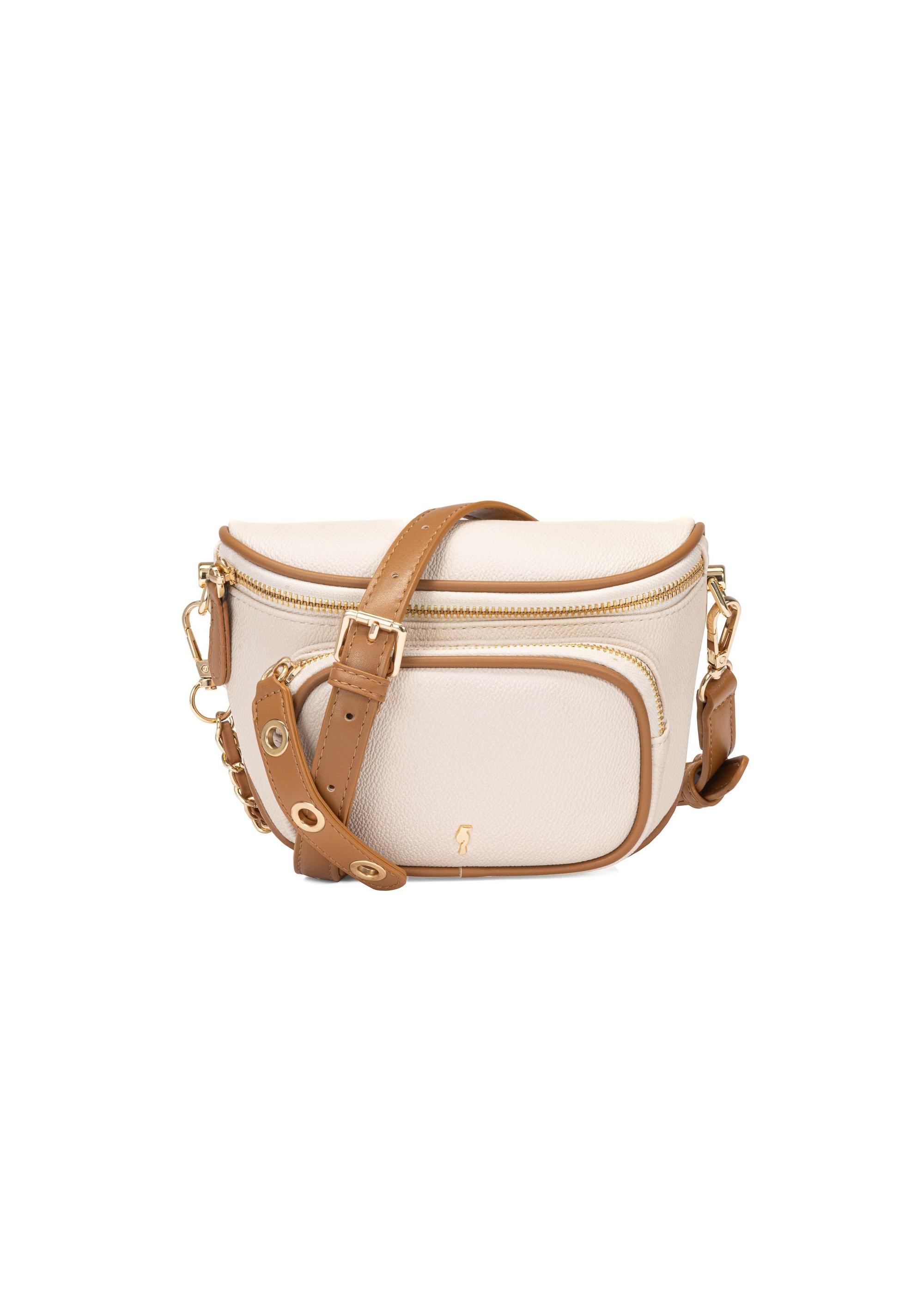 Béžová dámska malá crossbody kabelka TOREC-1000-12(W25)