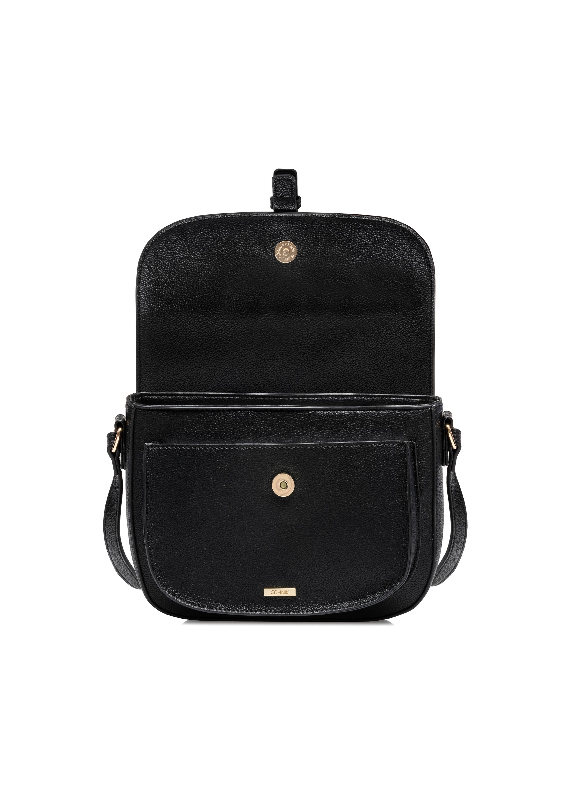 Čierna dámska crossbody kabelka TOREC-1003-99(W25)-04