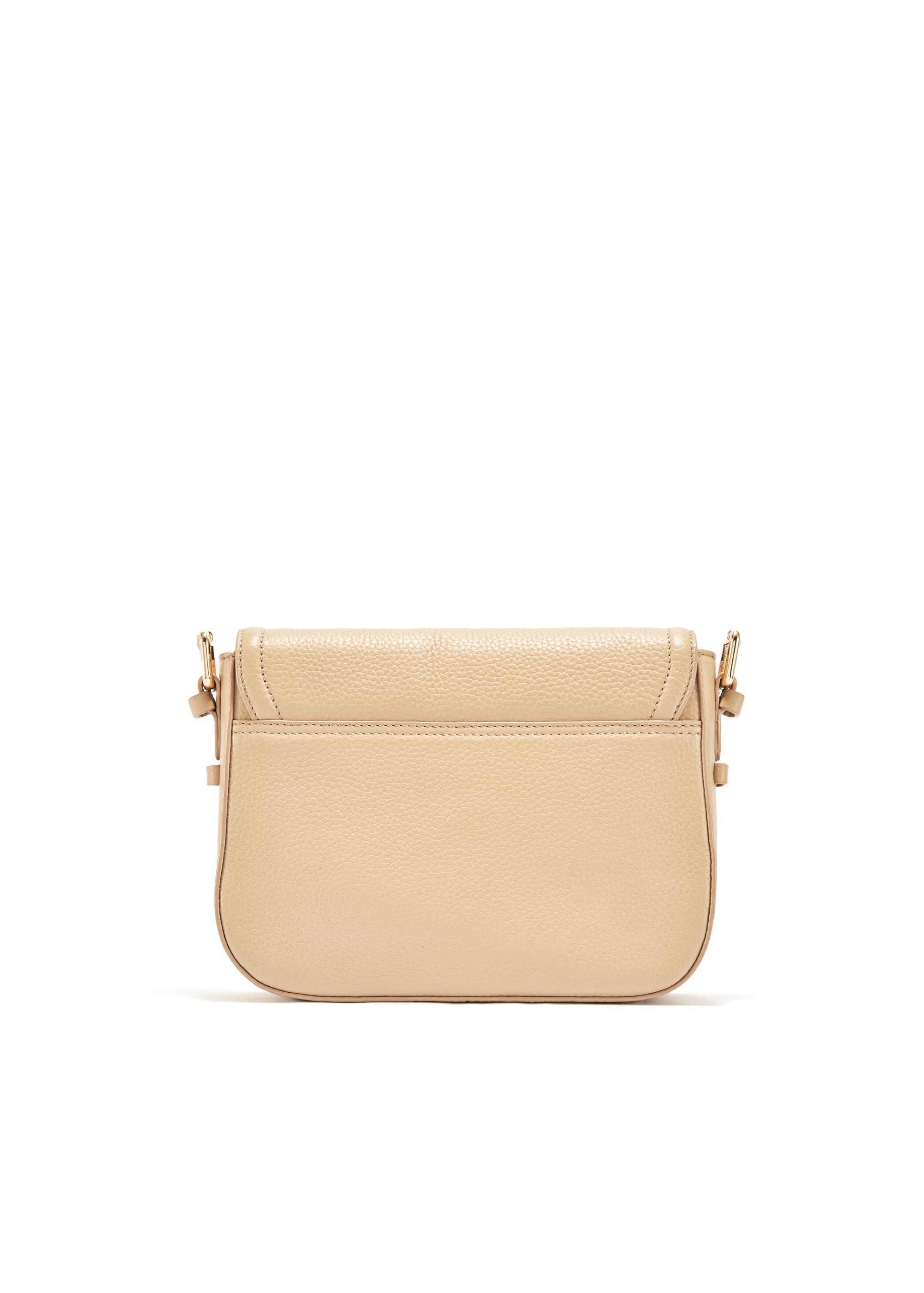 Béžová kožená dámska crossbody kabelka TORES-0985C-80(W25)-03