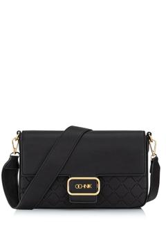 Čierna cross body kabelka z imitácie kože TOREC-0947-99(Z24)