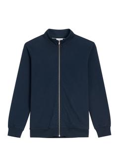 Modrá pánska mikina na zips BLZMT-0085-7E(Z26)