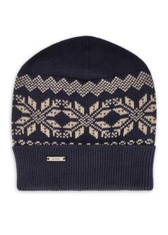 Pánska bavlnená čiapka v námorníckej modrej farbe CZAMT-0090-69(Z25)