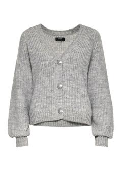 Sivý dámsky oversized kardigán KARDT-0036-66(Z24)