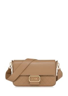 Hnedá crossbody kabelka z imitácie kože TOREC-0947-81(Z24)